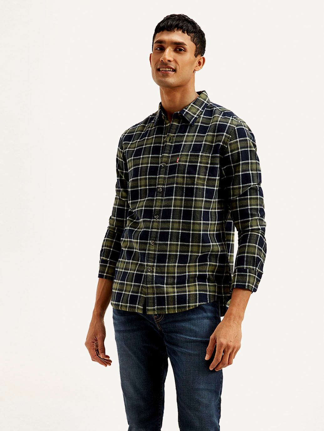 Men's Checkered Slim Fit Shirt