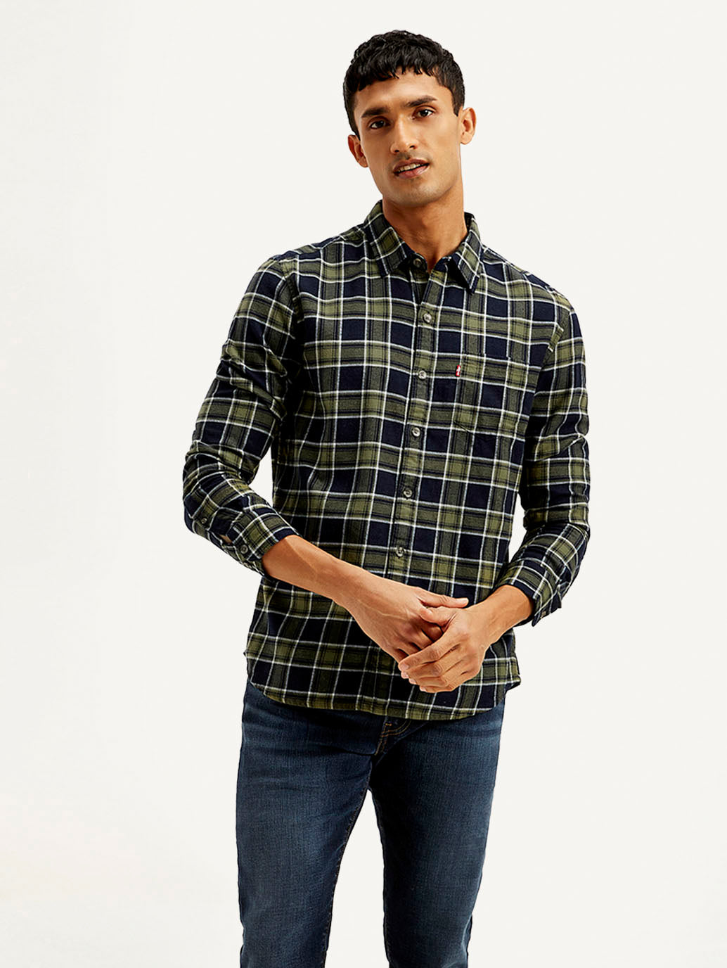 Men's Checkered Slim Fit Shirt