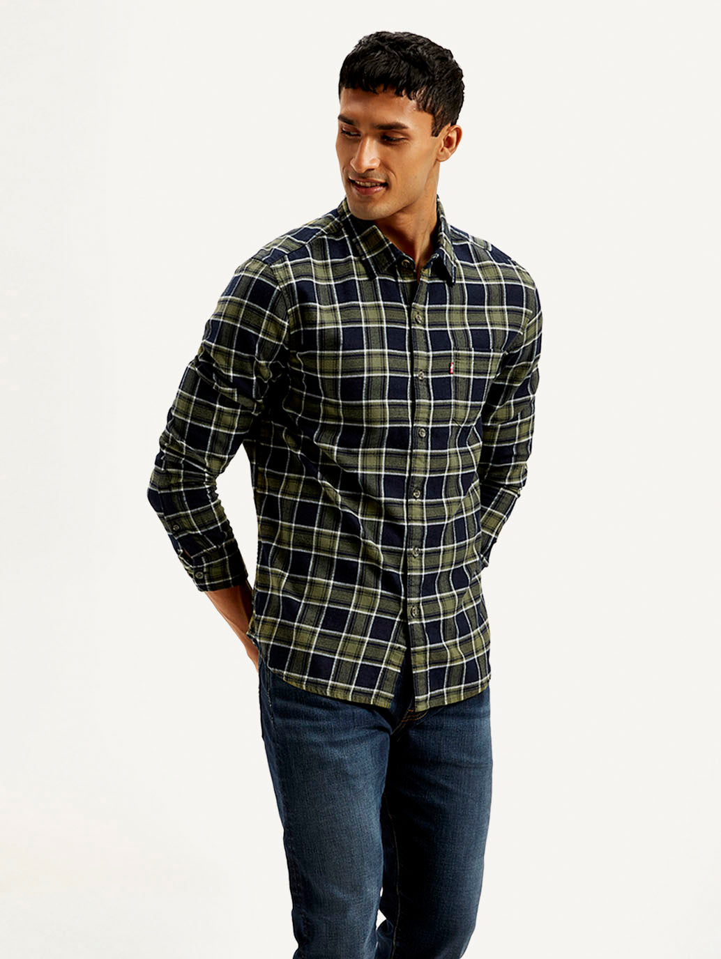 Men's Checkered Slim Fit Shirt