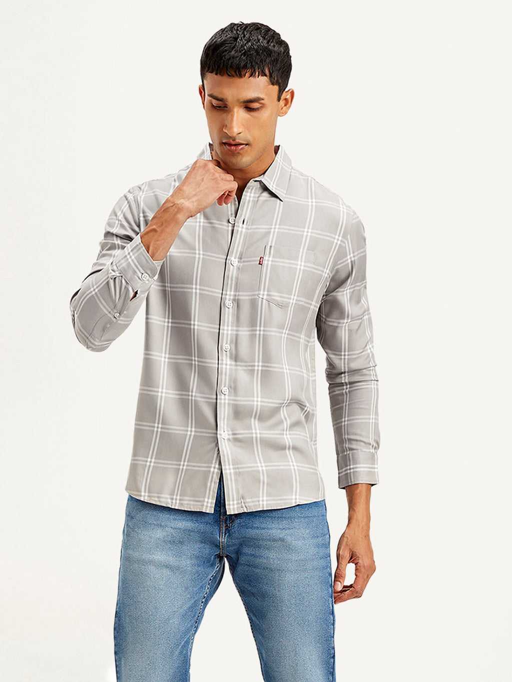 Men's Checkered Slim Fit Shirt