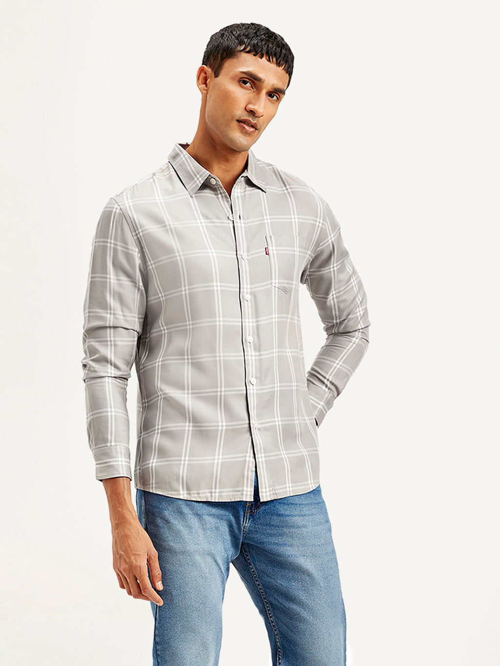Men's Checkered Slim Fit Shirt