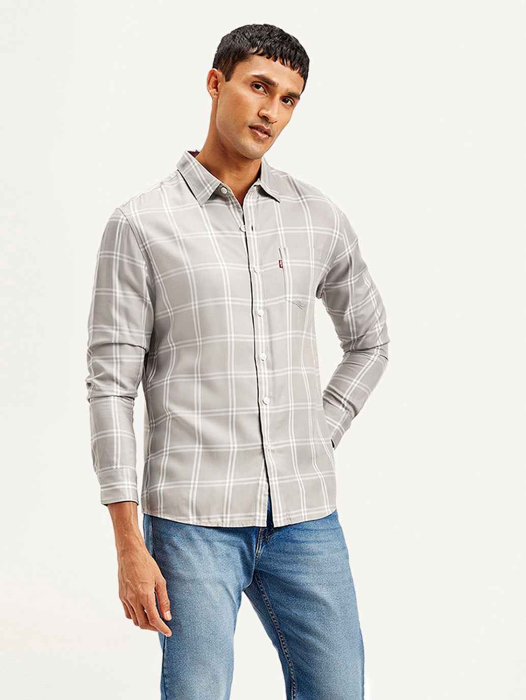 Men's Checkered Slim Fit Shirt