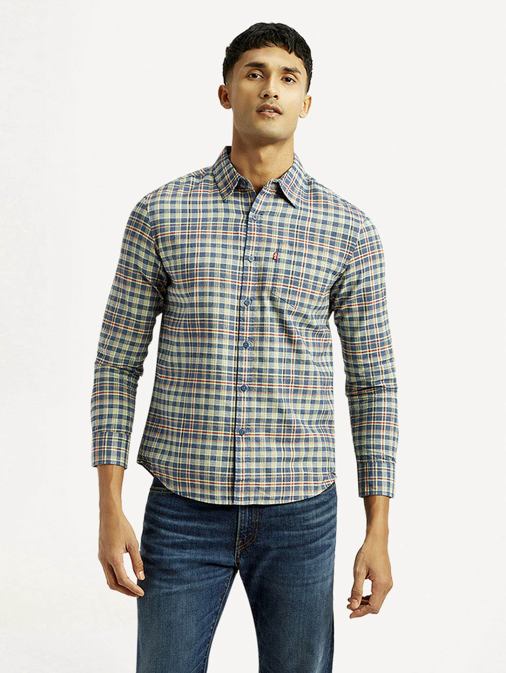 Men's Checkered Slim Fit Shirt