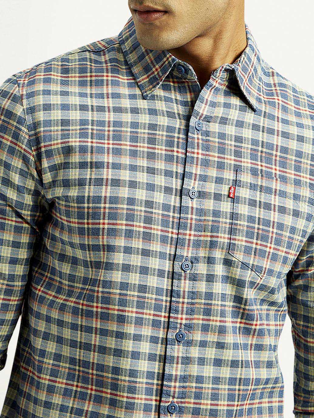 Men's Checkered Slim Fit Shirt