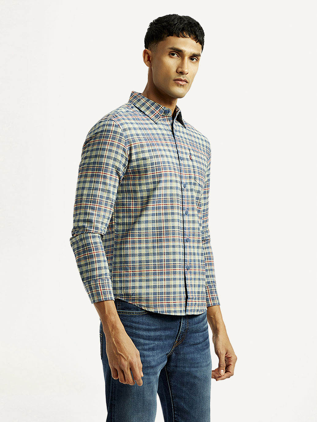 Men's Checkered Slim Fit Shirt