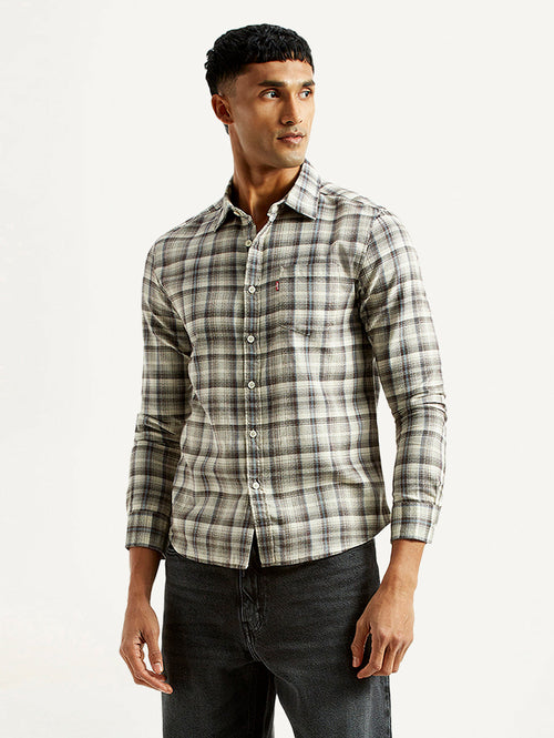 Men's Checkered Multi Color Slim Fit Shirt