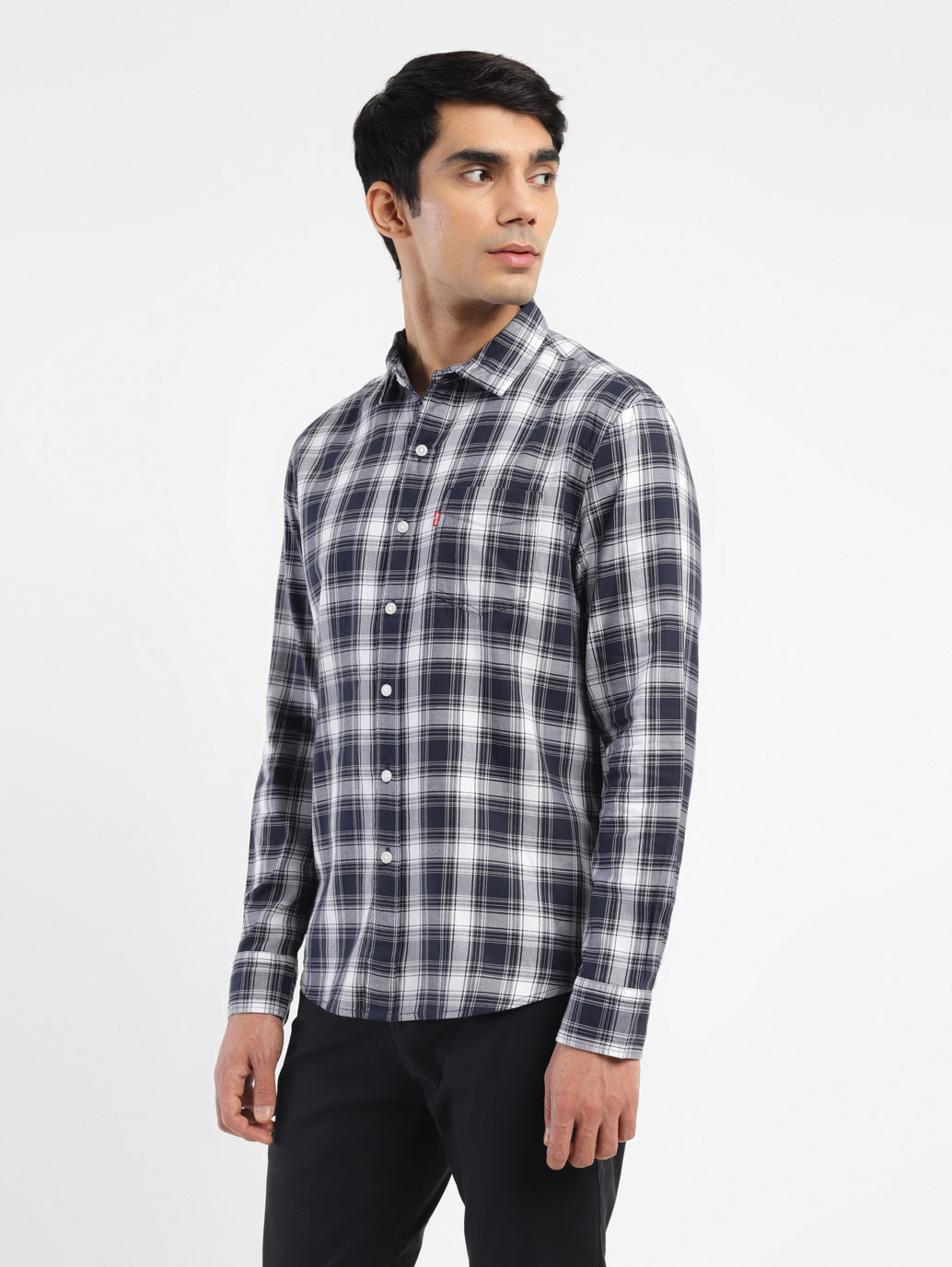 Men's Checkered Slim Fit Shirt
