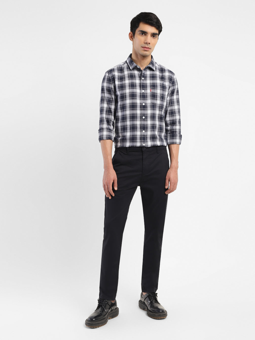 Men's Checkered Slim Fit Shirt