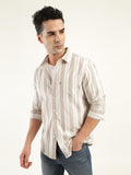 Men's Striped Slim Fit Shirt
