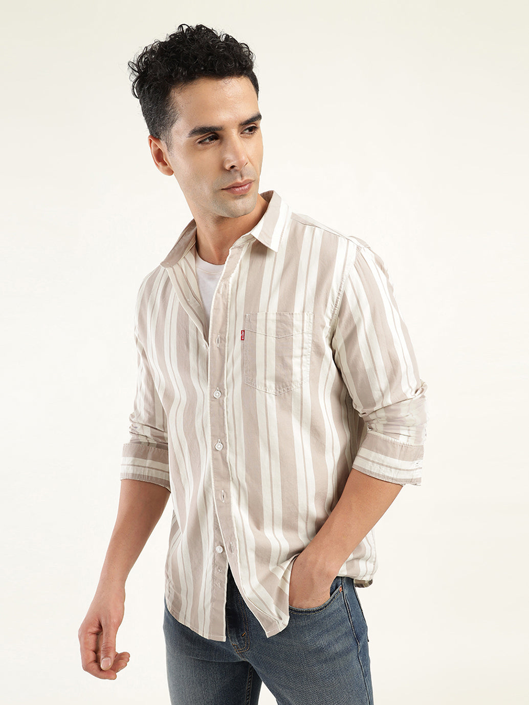 Men's Striped Slim Fit Shirt