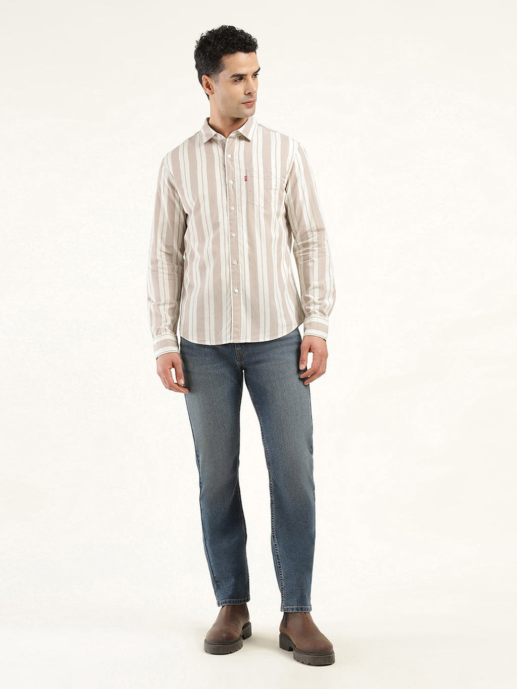 Men's Striped Slim Fit Shirt
