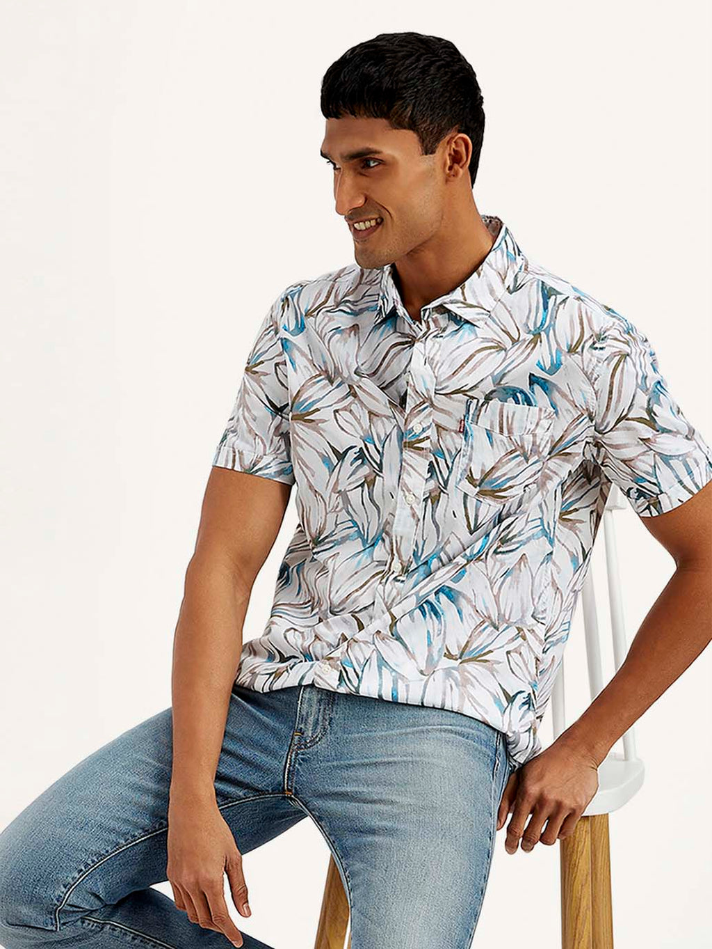 Men's Floral Slim Fit Shirt