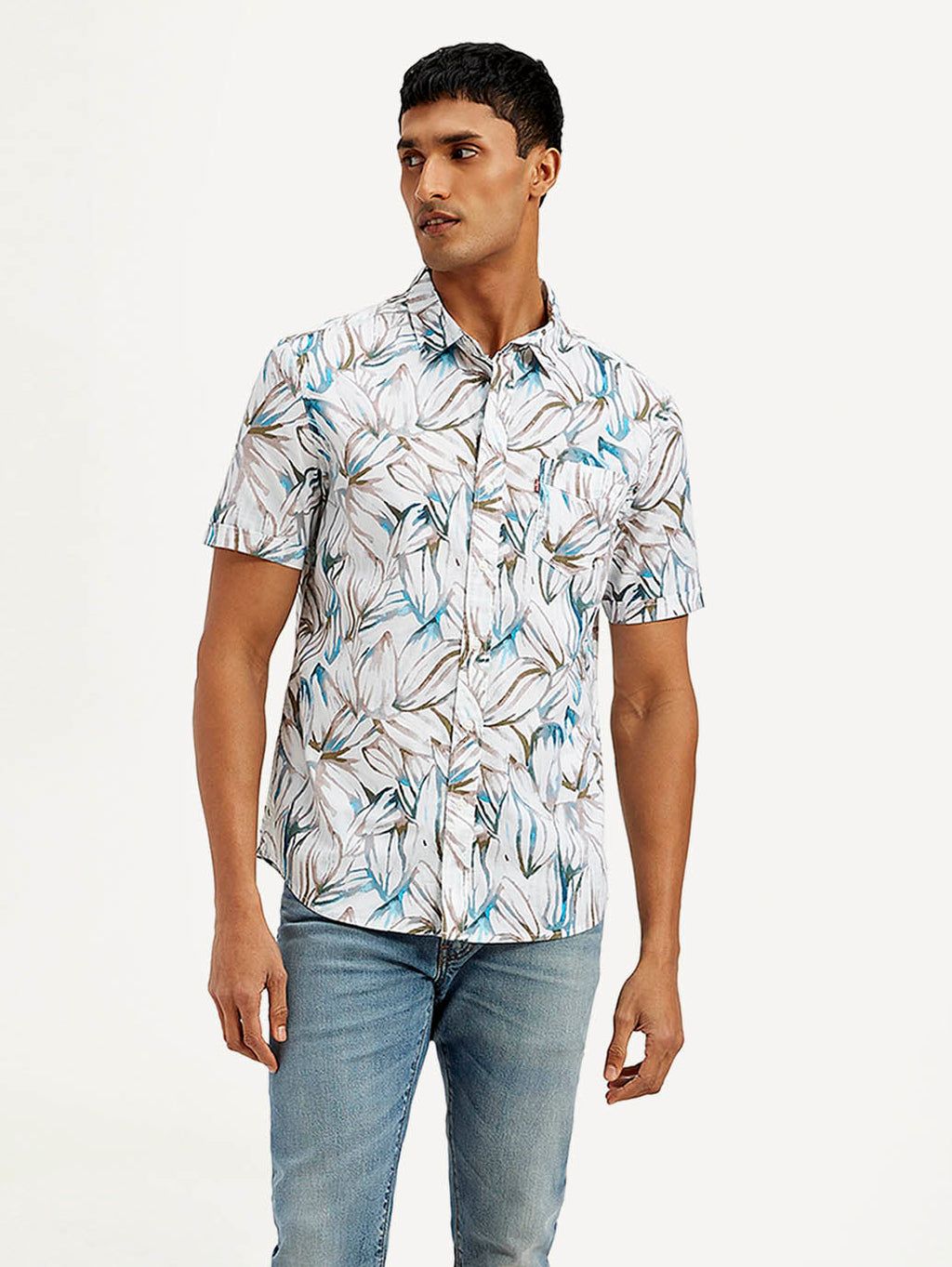 Men's Floral Slim Fit Shirt