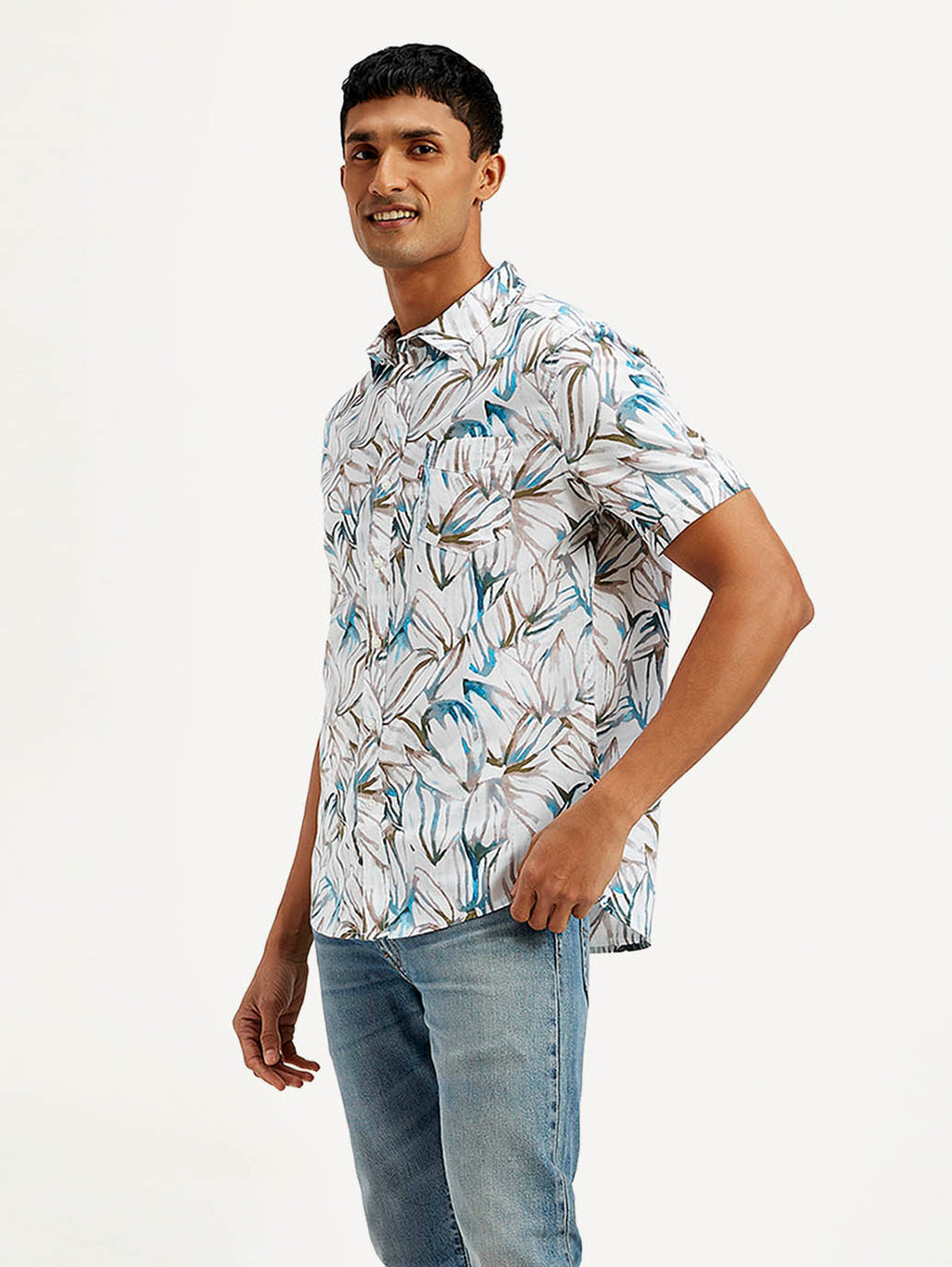 Men's Floral Slim Fit Shirt