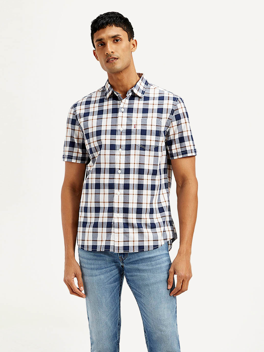 Men's Checkered Slim Fit Shirt