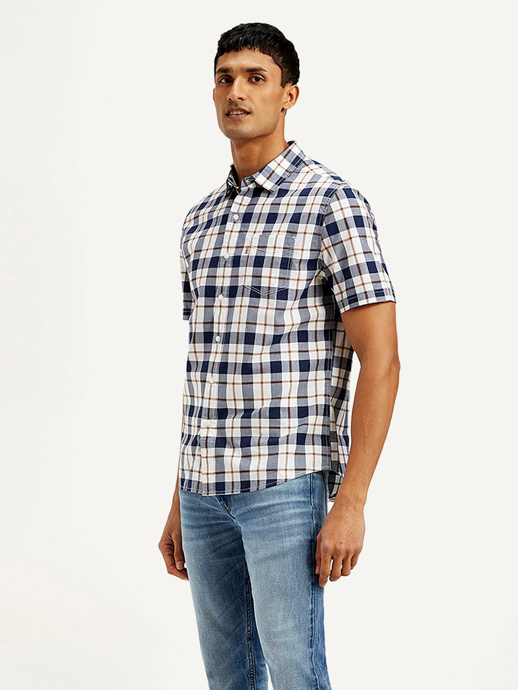 Men's Checkered Slim Fit Shirt