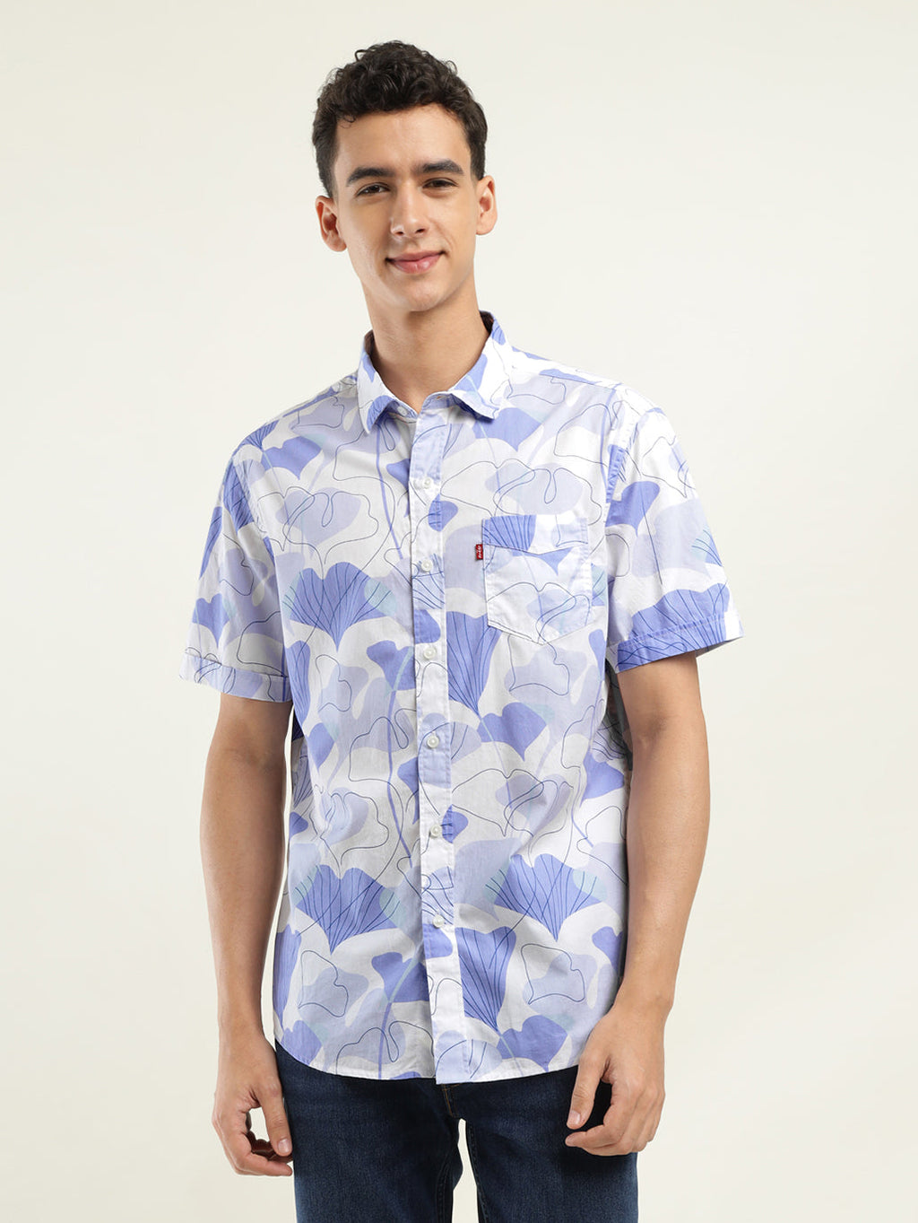 Men's Printed Slim Fit Shirt