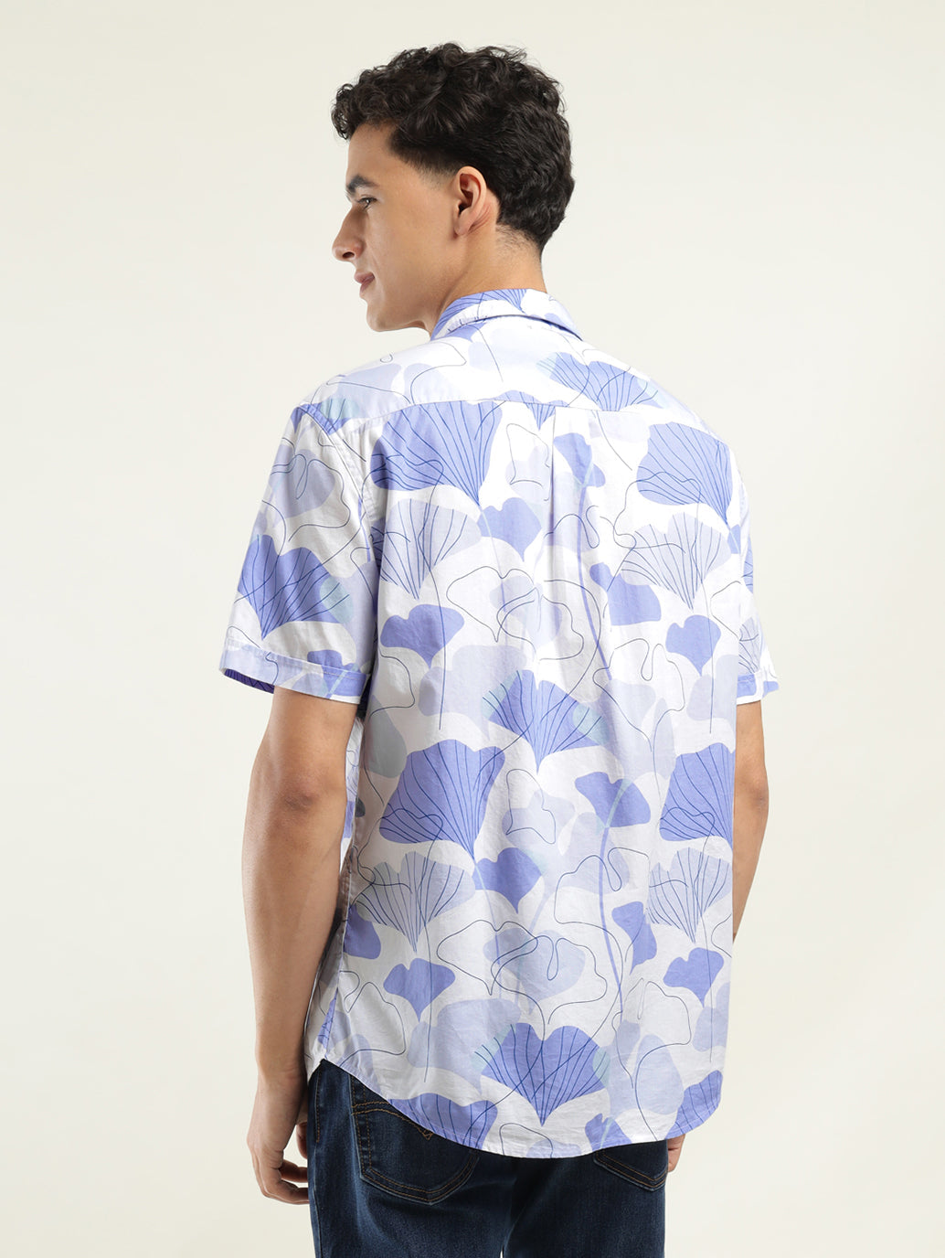 Men's Printed Slim Fit Shirt