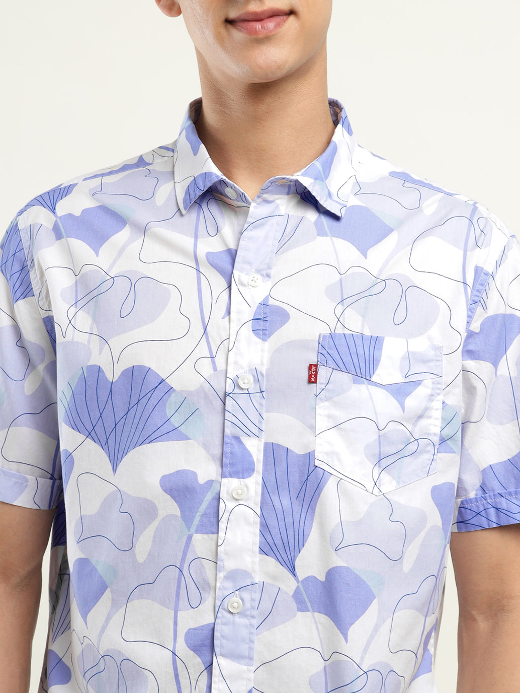 Men's Printed Slim Fit Shirt