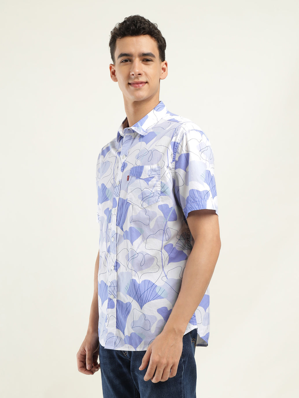 Men's Printed Slim Fit Shirt