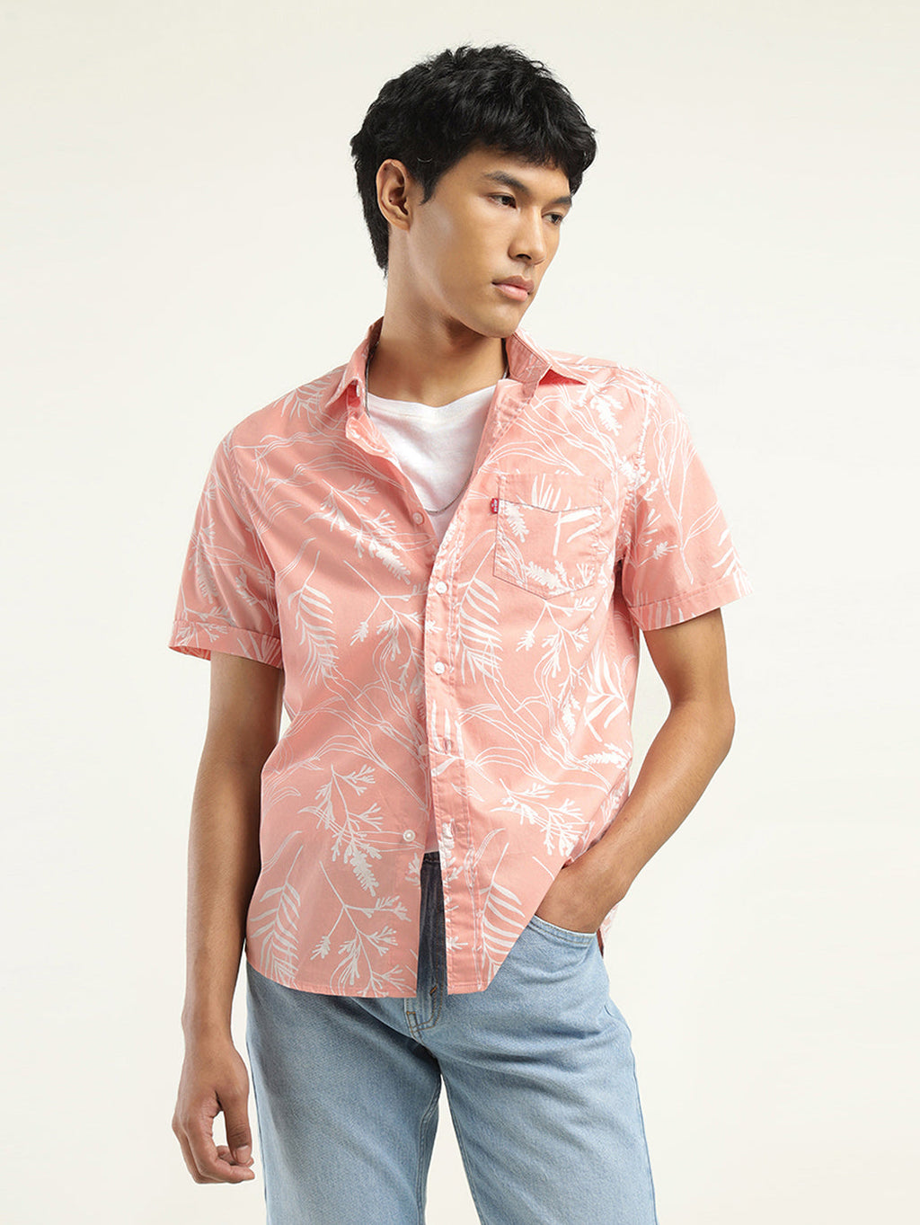 Men's Printed Slim Fit Shirt