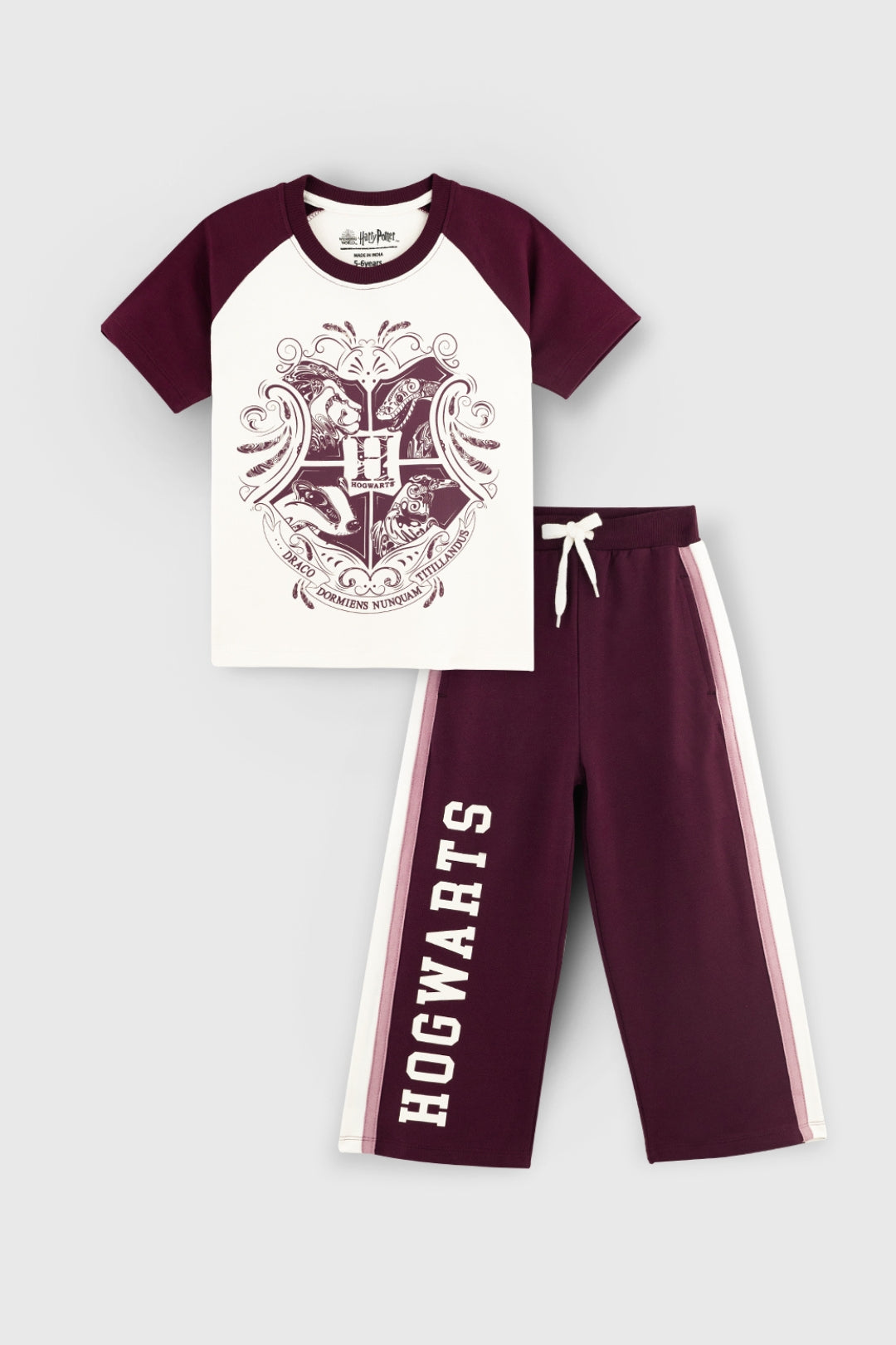 Hogwarts Crest Burgandy Co-Ord Set