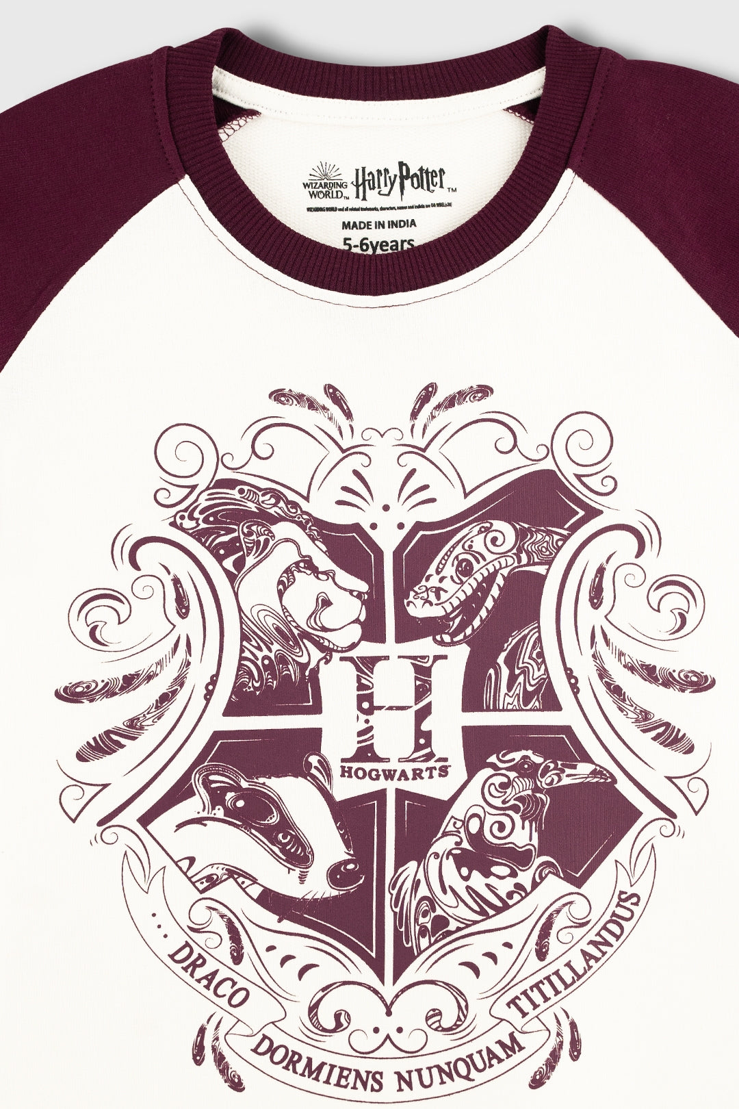 Hogwarts Crest Burgandy Co-Ord Set