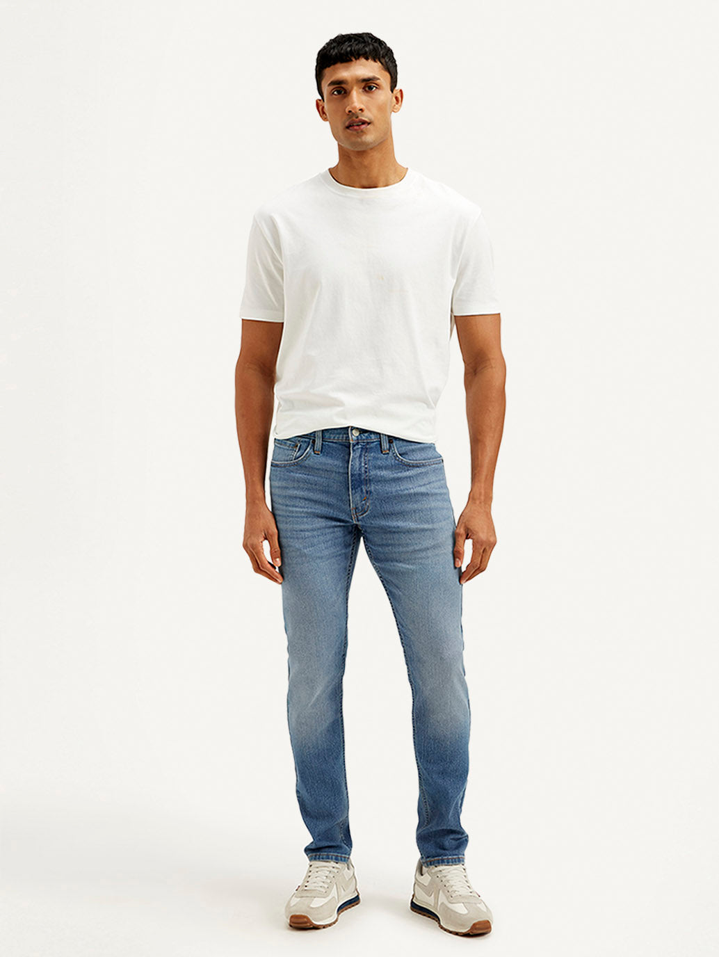 Men's 512 Navy Blue Slim Tapered Fit Mid Rise Jeans