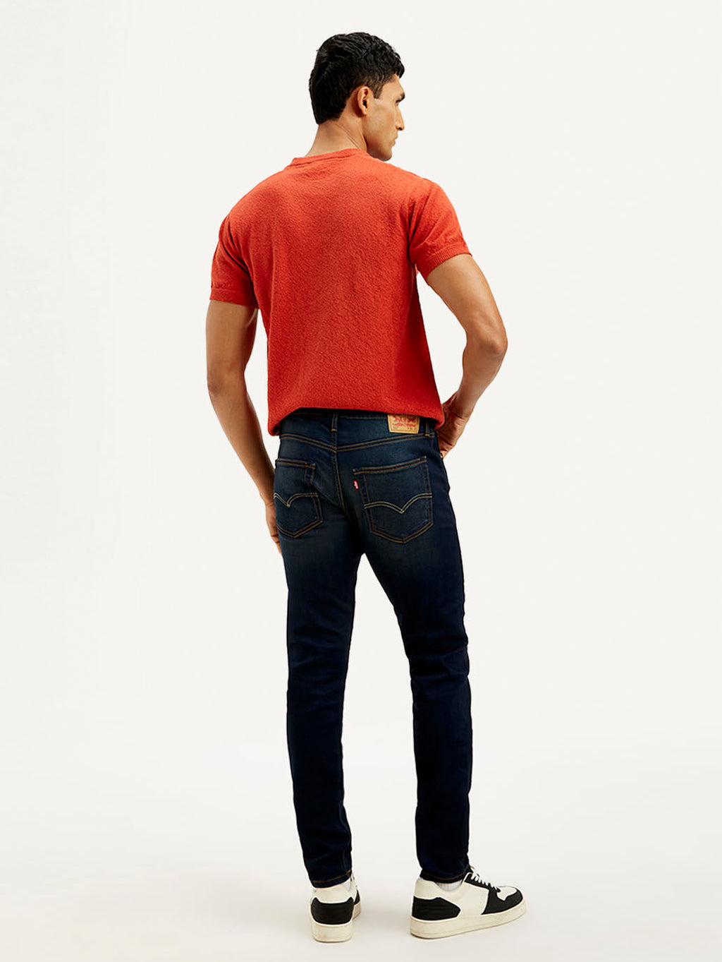 Men's 512 Navy Blue Slim Tapered Fit Mid Rise Jeans
