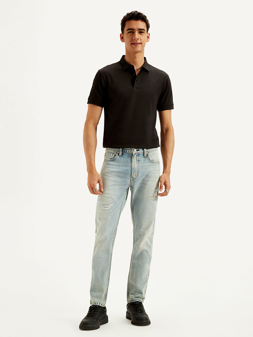 Men's 512 Light Blue Slim Tapered Fit Mid Rise Jeans