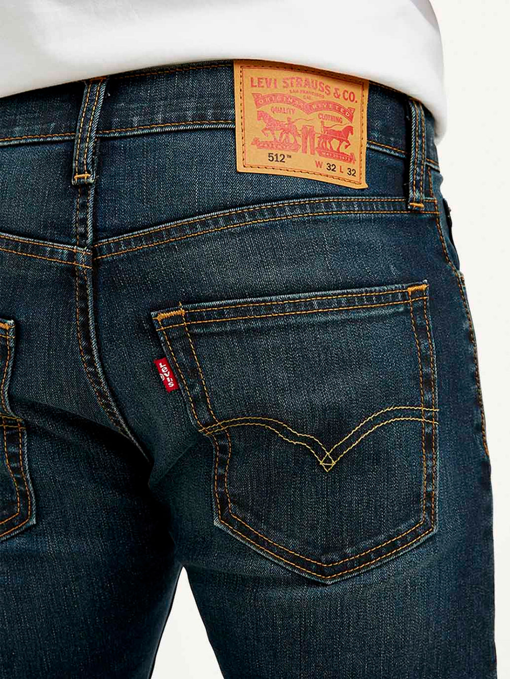 Men's 512 Navy Blue Slim Tapered Fit Mid Rise Jeans