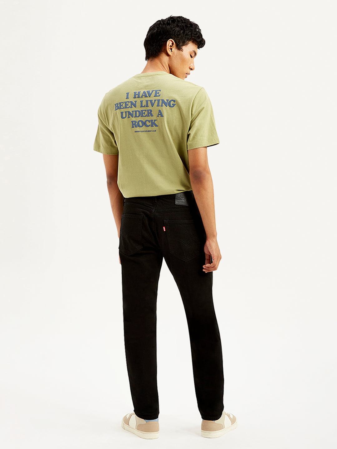 Men's 512 Black Slim Tapered Fit Mid Rise Selvedge Jeans