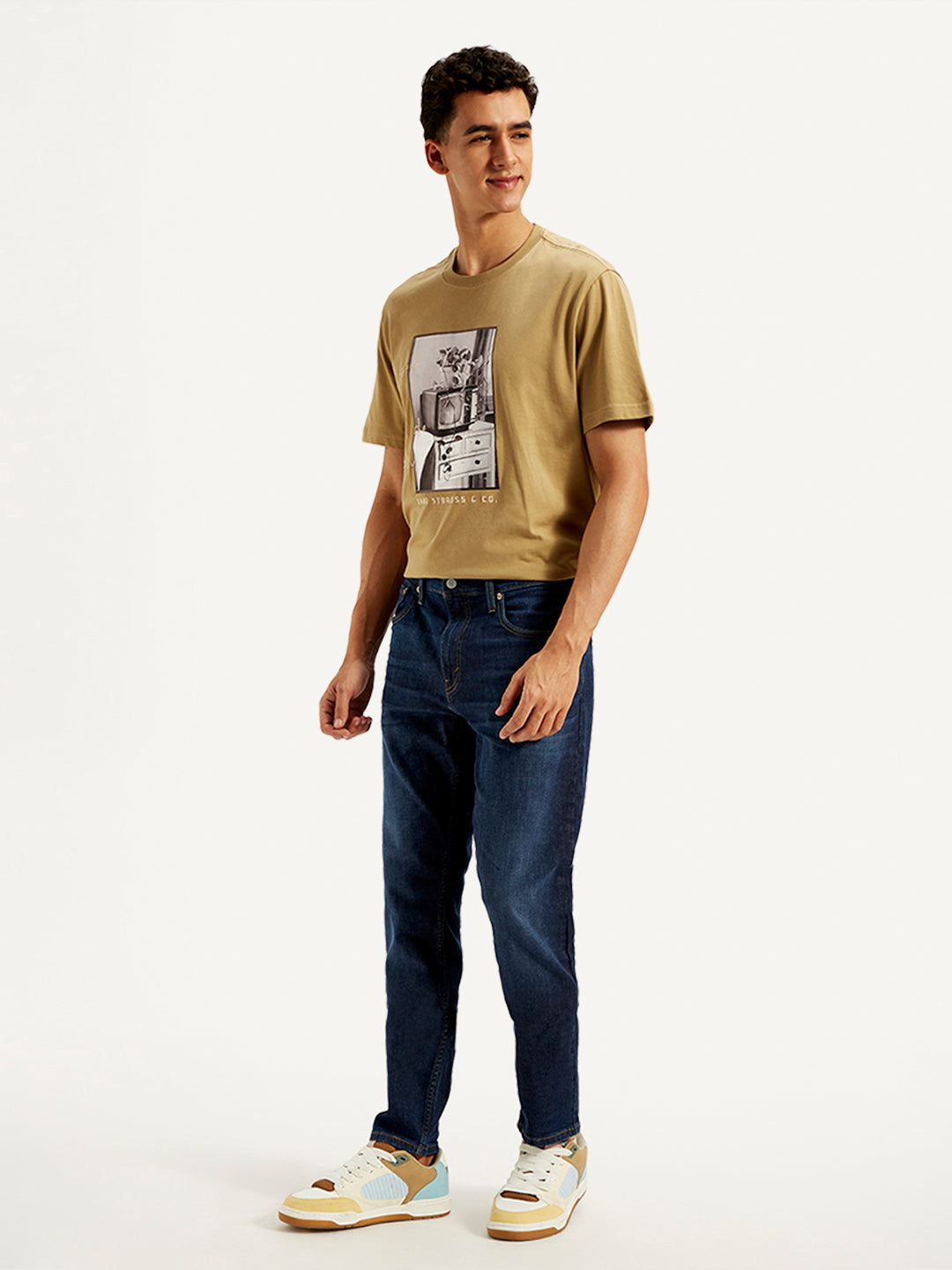 Men's 512 Blue Slim Tapered Fit Mid Rise Jeans
