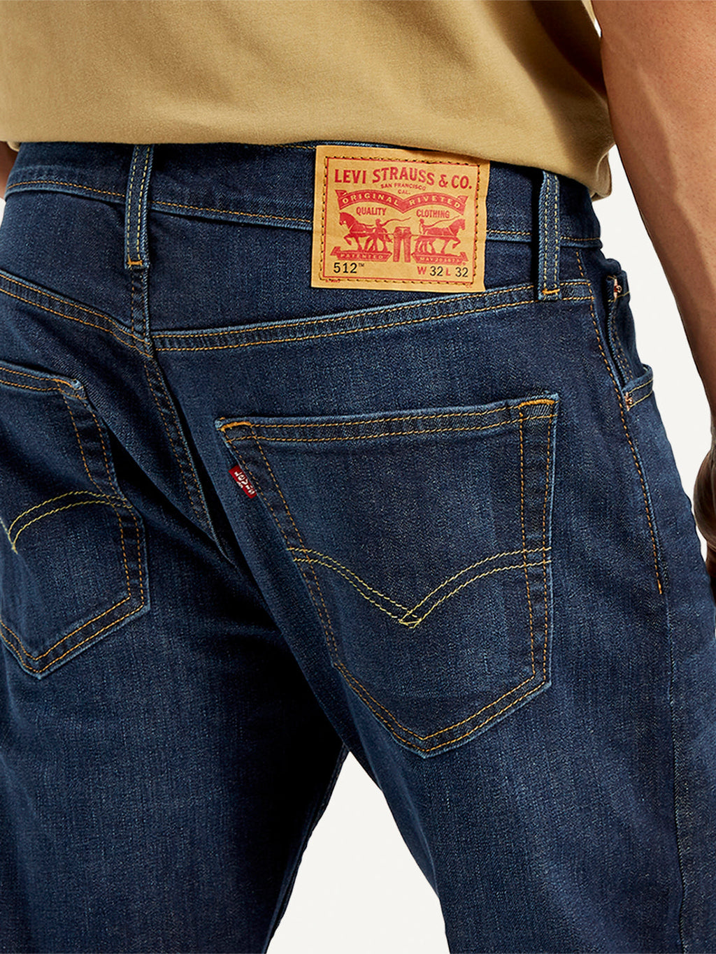 Men's 512 Blue Slim Tapered Fit Mid Rise Jeans