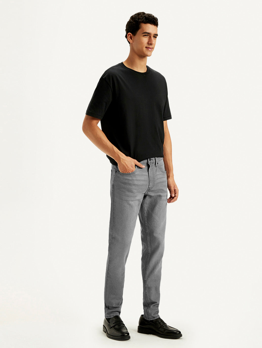 Men's 512 Grey Slim Tapered Fit Mid Rise Jeans