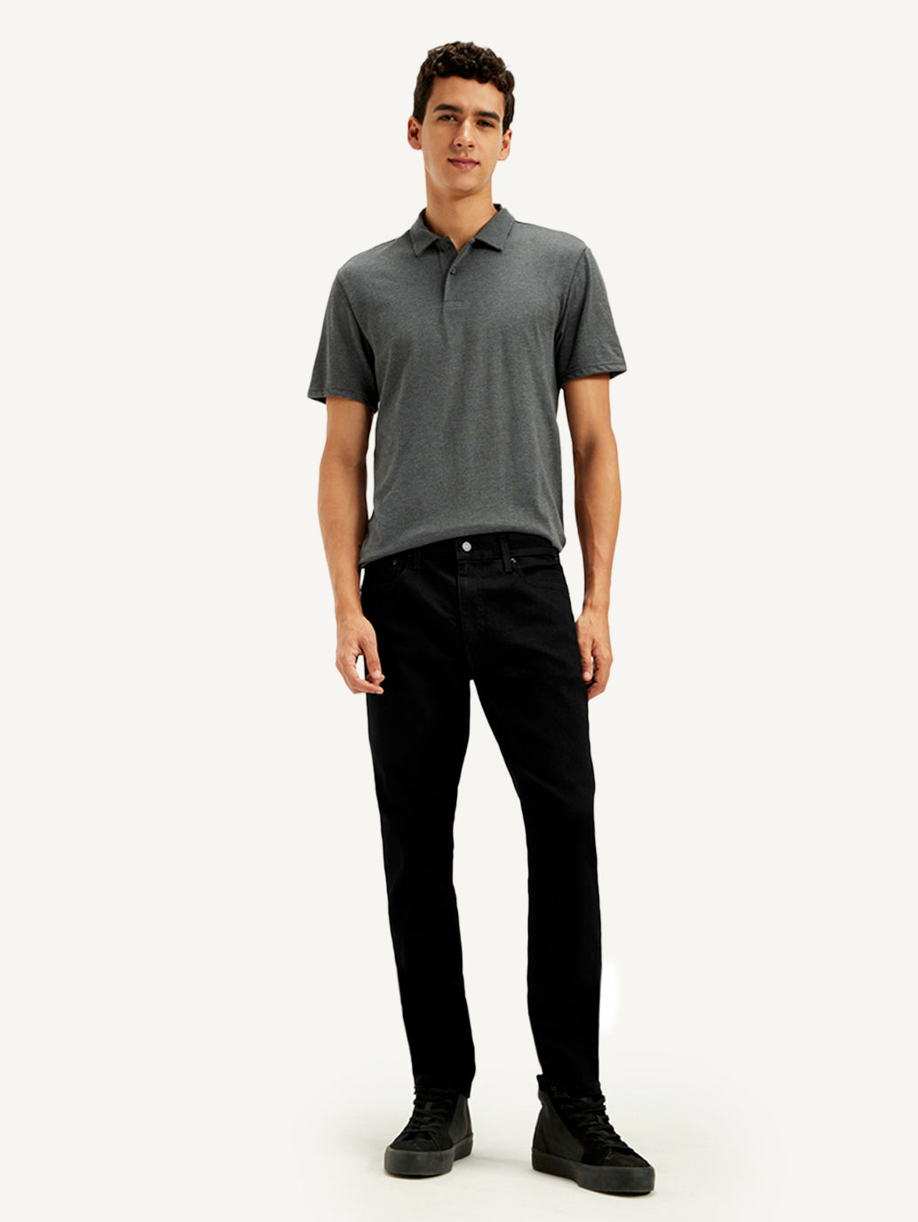 Men's 512 Black Slim Tapered Fit Mid Rise Jeans