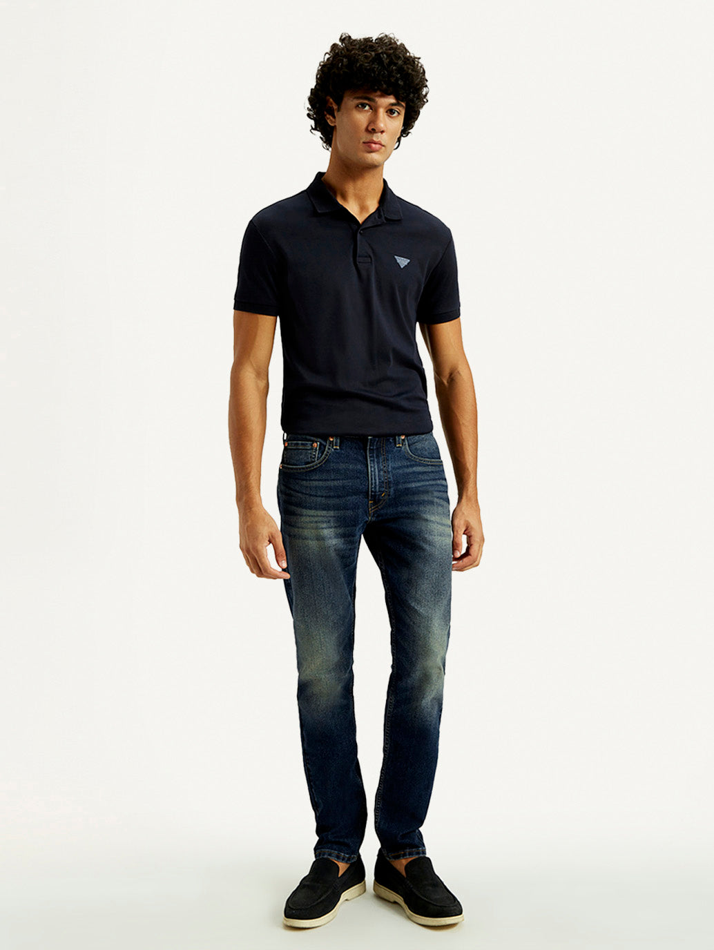 Men's Tinted 512 Med Indigo Slim Tapered Fit Mid Rise Jeans