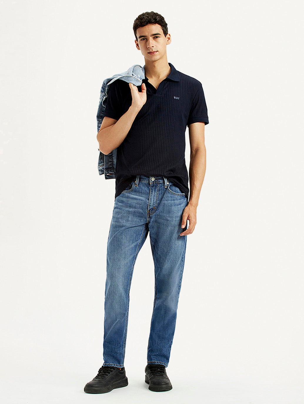 Men's 512 Blue Slim Tapered Fit Mid Rise Jeans