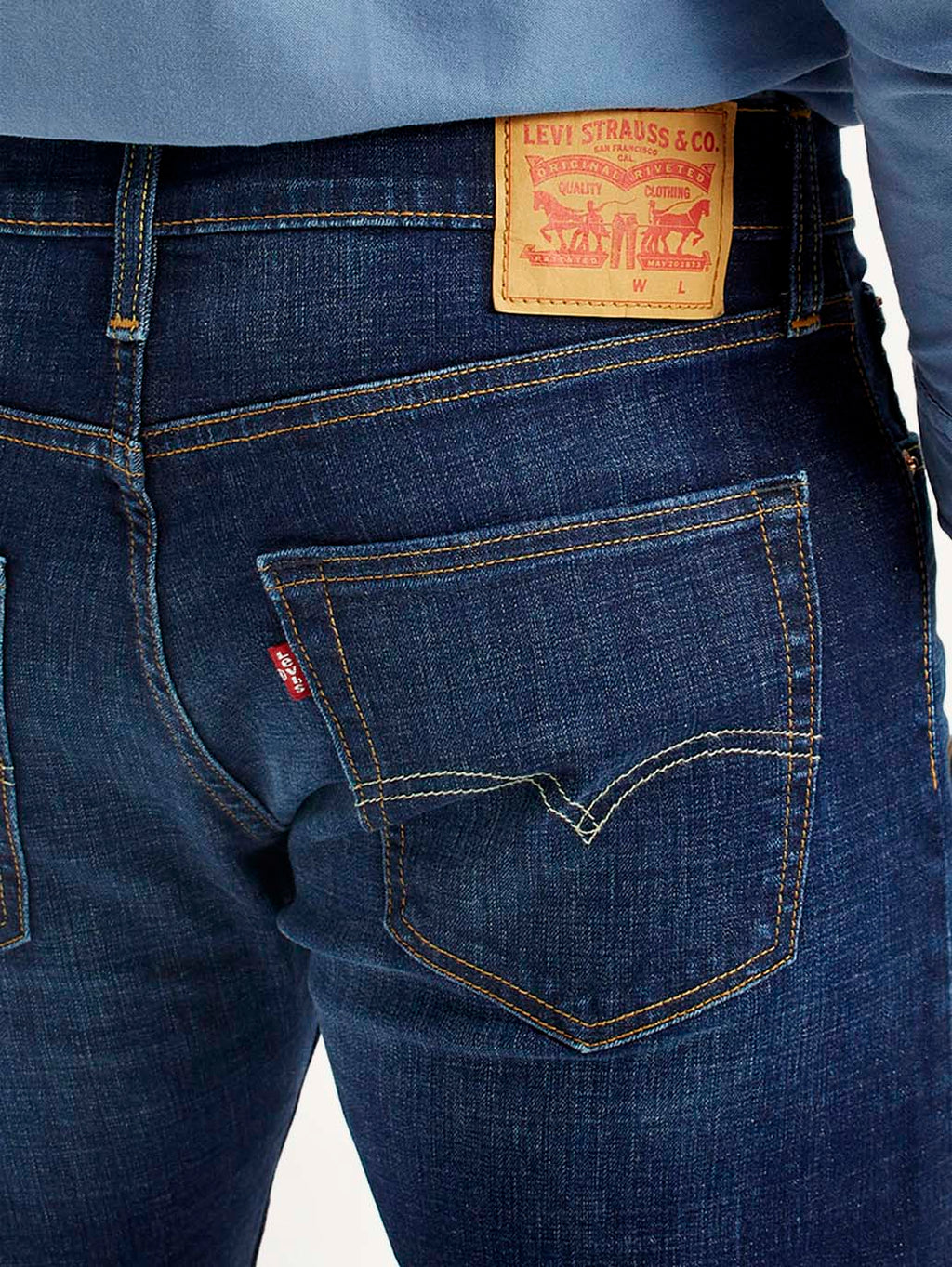 Men's 512 Dark Indigo Slim Tapered Fit Mid Rise Jeans