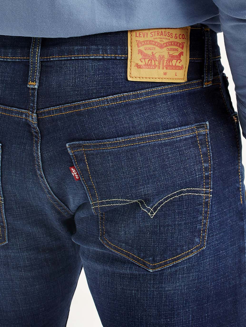 Men's 512 Dark Indigo Slim Tapered Fit Mid Rise Jeans