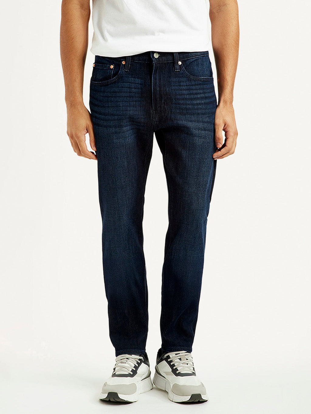 Men's 512 Dark Blue Slim Tapered Fit Mid Rise Jeans