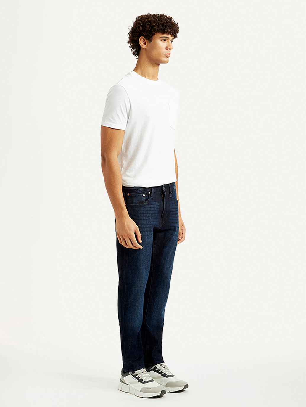Men's 512 Dark Blue Slim Tapered Fit Mid Rise Jeans