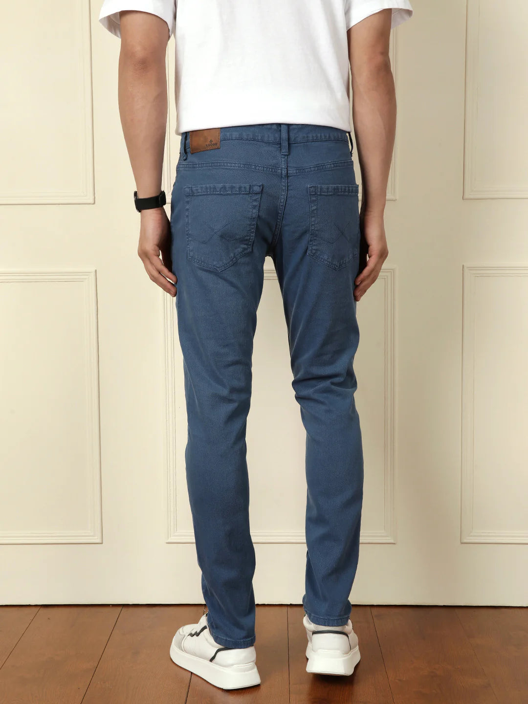 Slim Tapered Coloured Denim Jeans | Blue