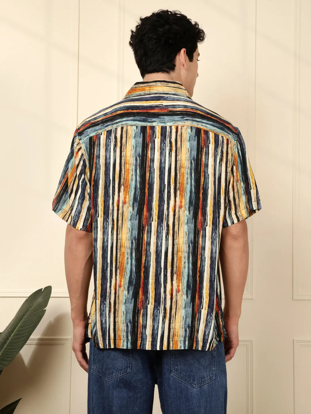Short Sleeve Printed Resort Collar Shirt