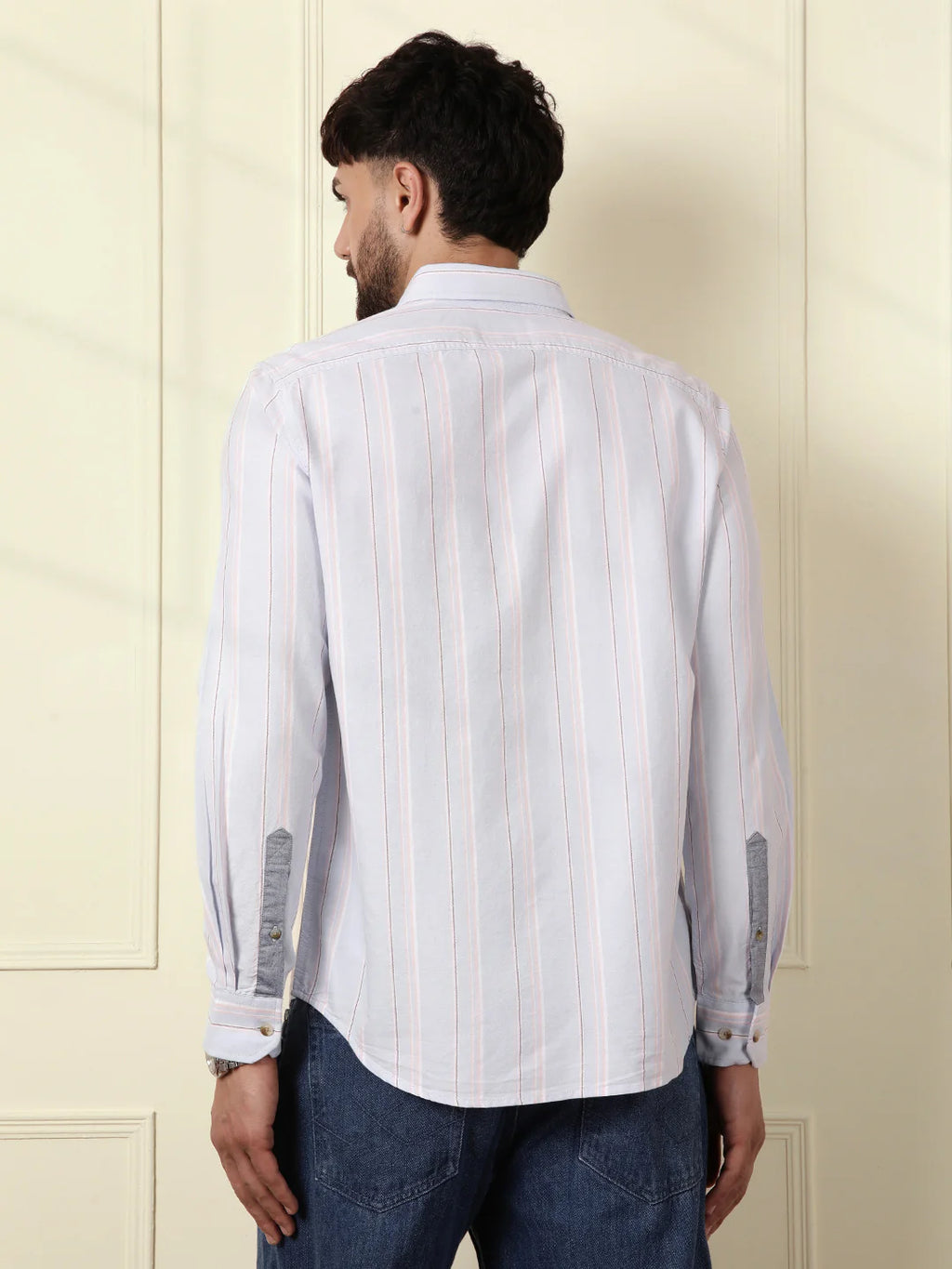 Casual Oxford Striped Shirt | Blue