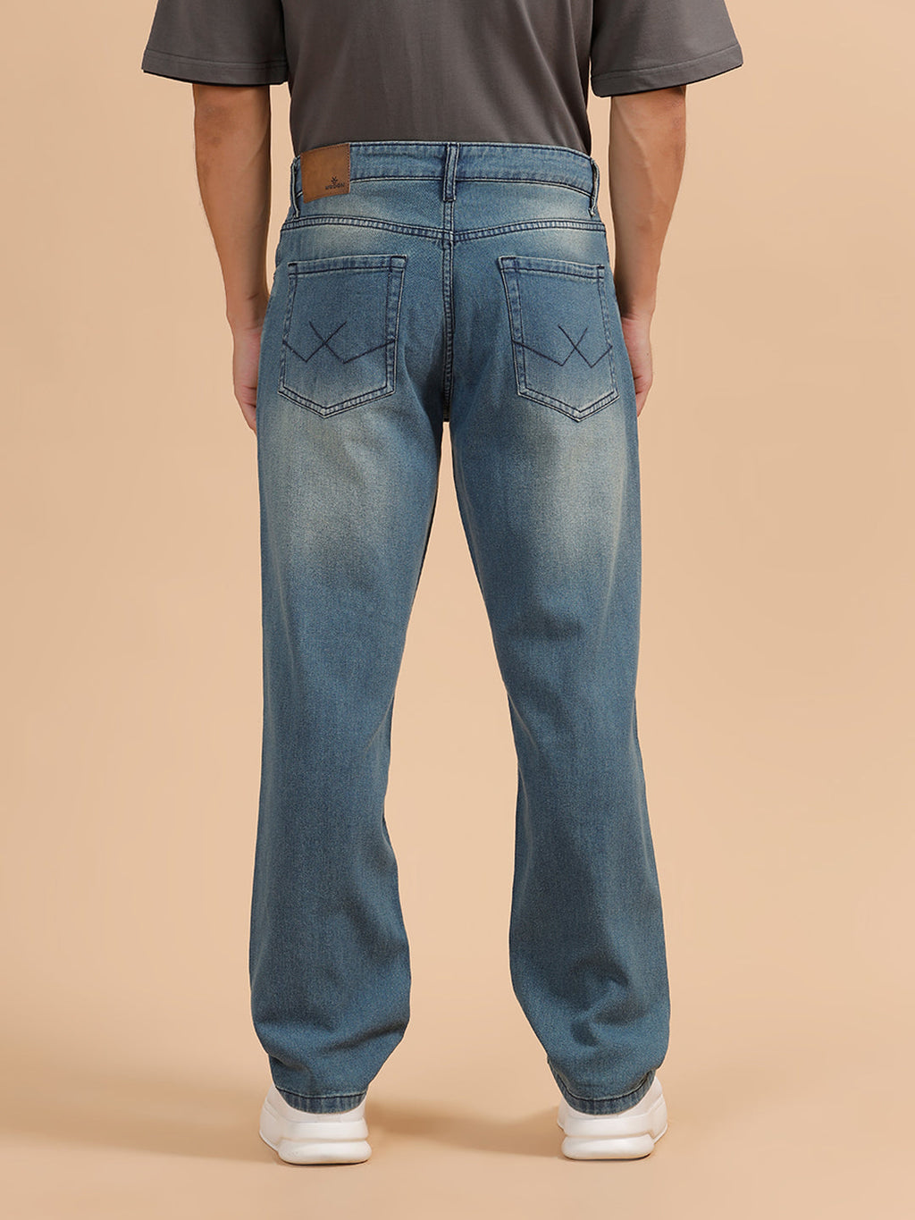 Heavy Fade Anti Fit Jeans | Light Blue