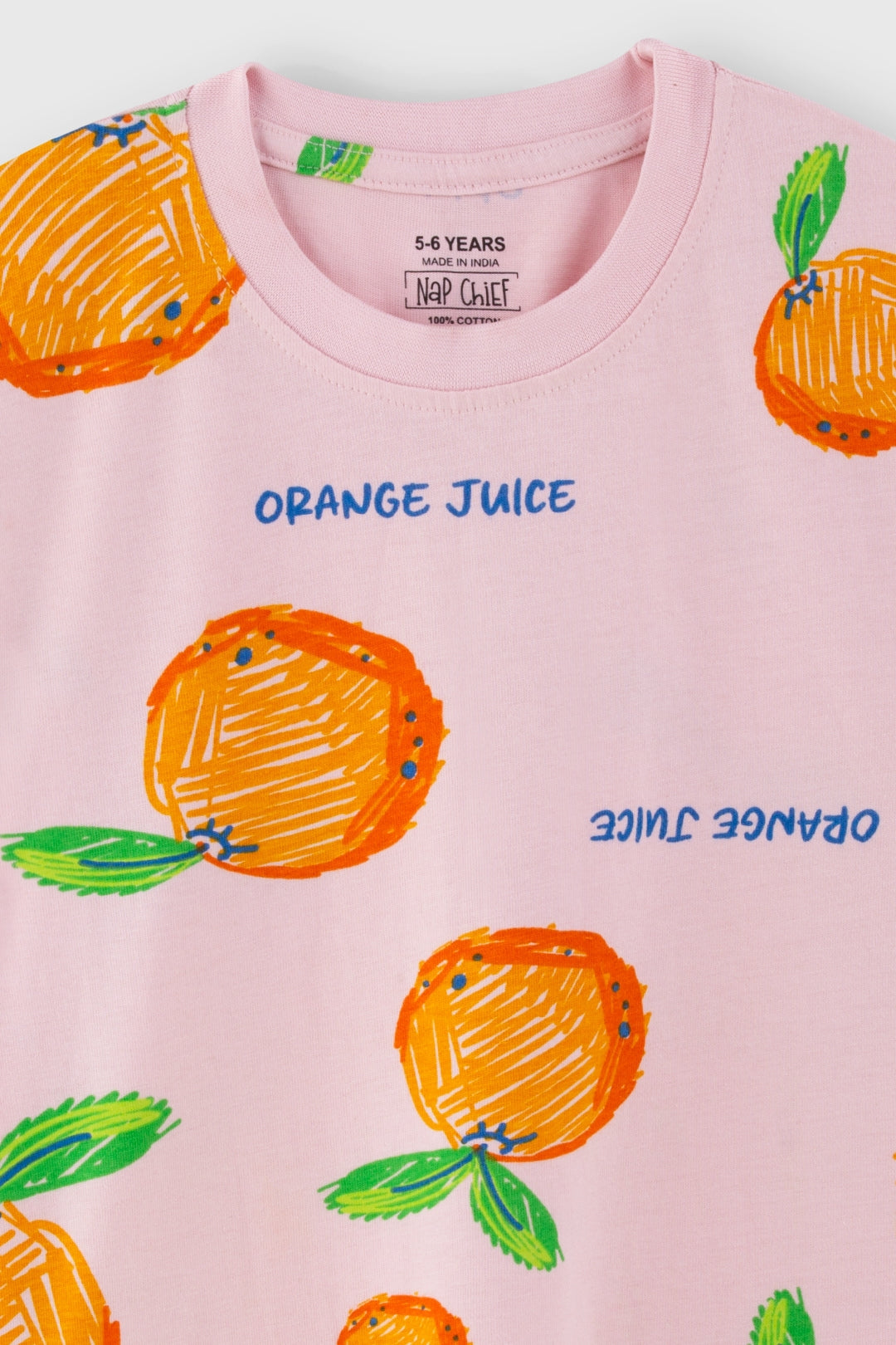 Oranges in Spring Shorts Set