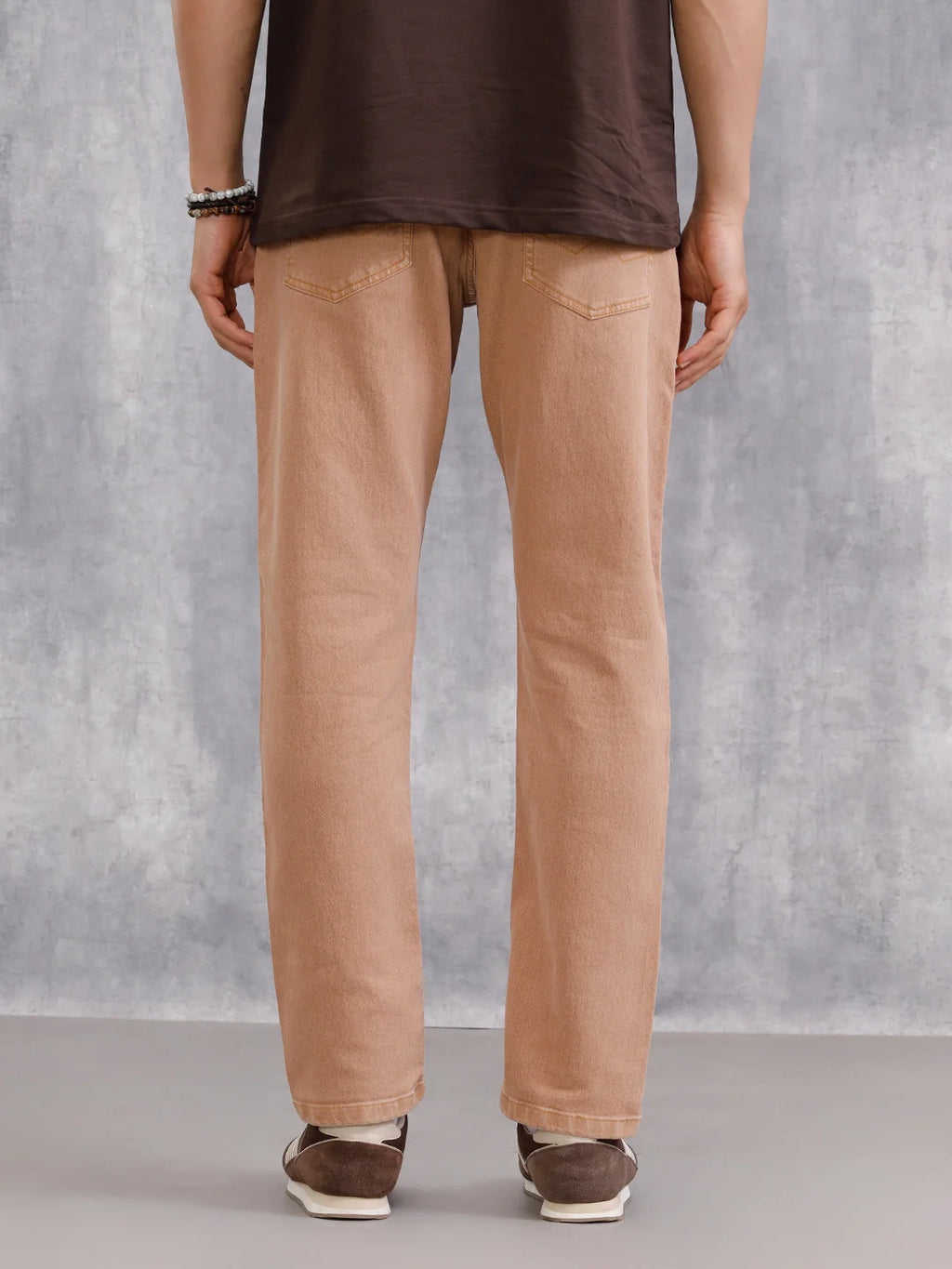 Retro Wash Overdyed Slim Fit Jeans | Rust