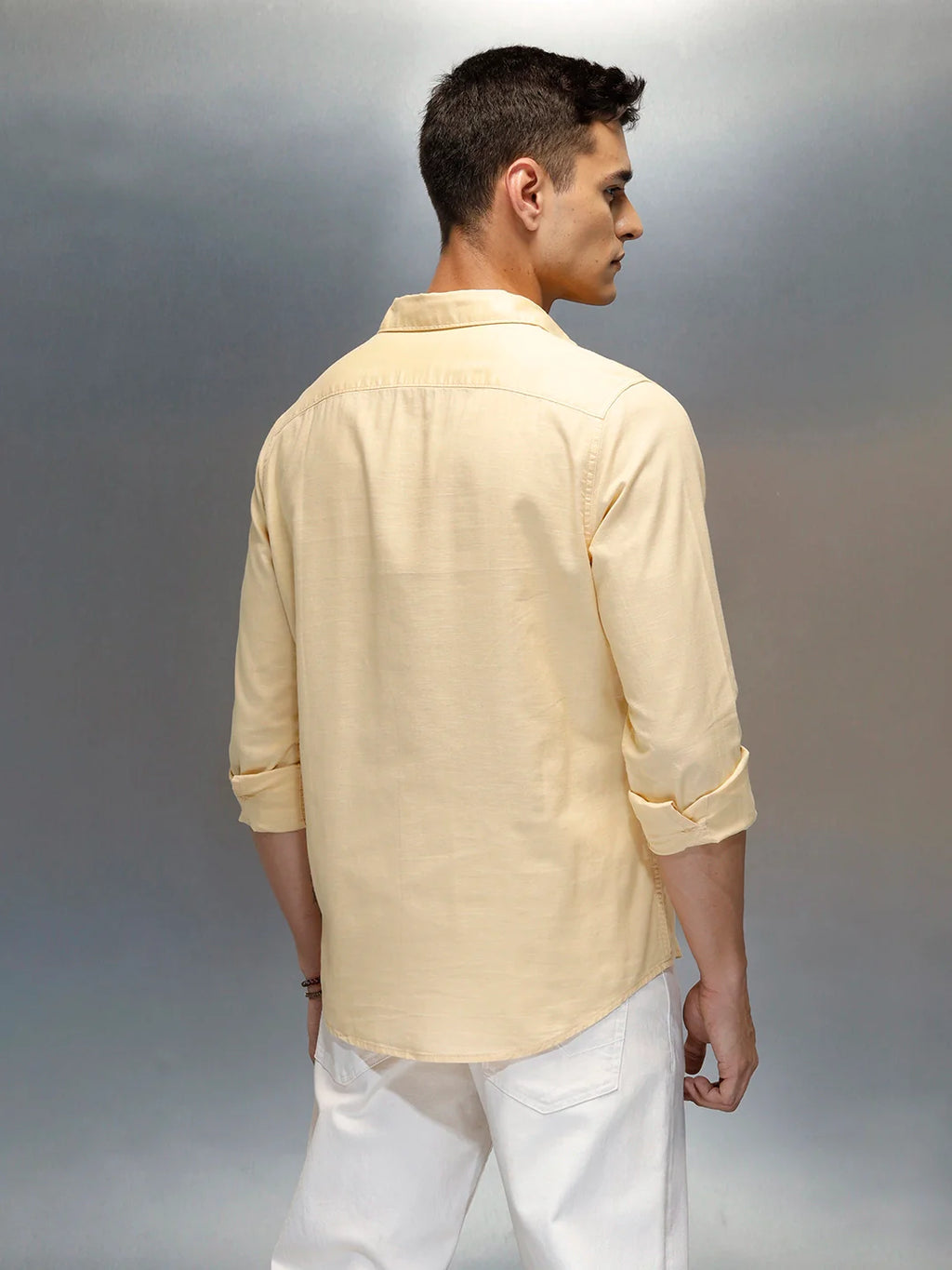 Men's Casual Regular Fit Shirt | Khaki