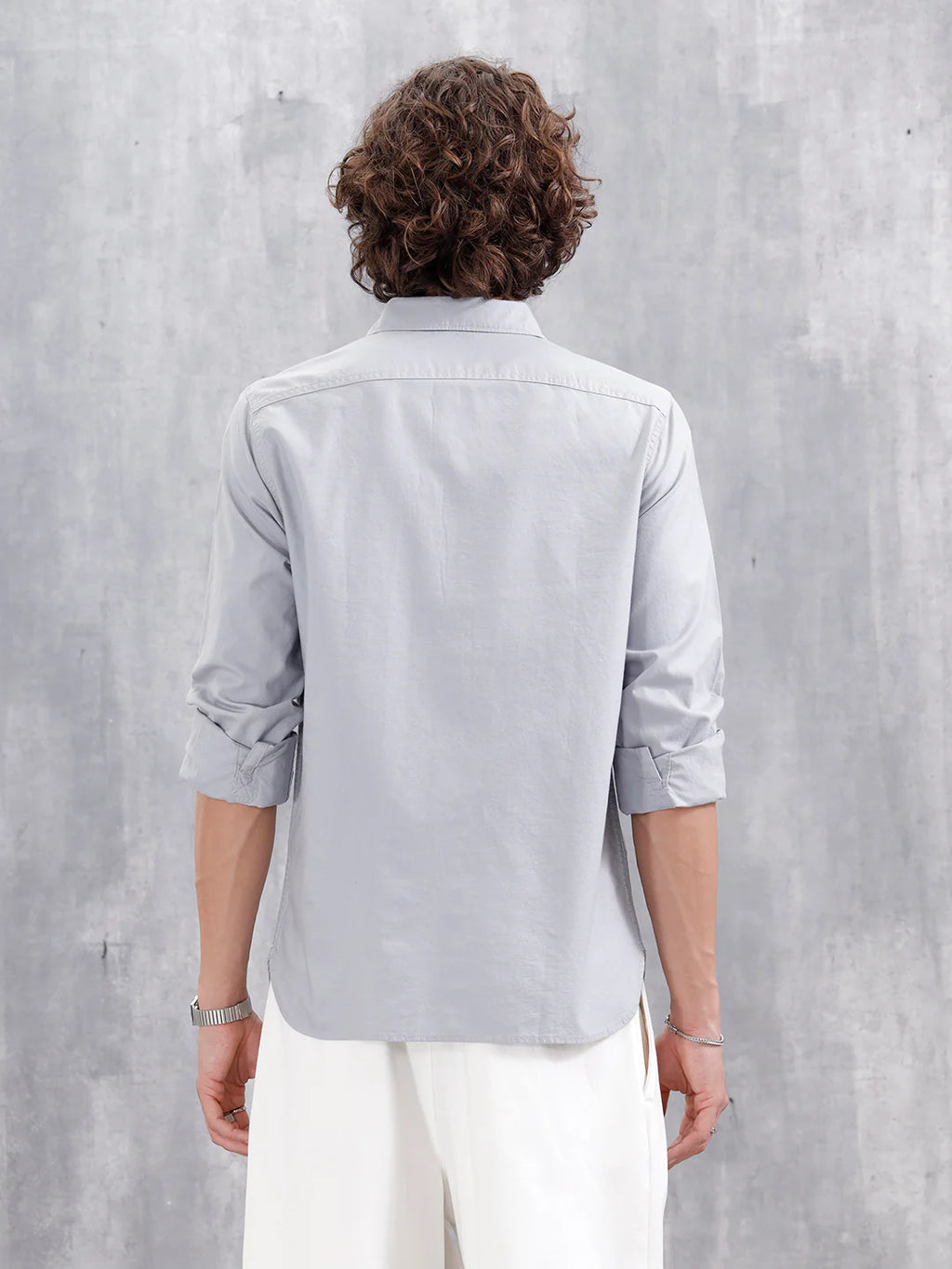 Casual Slim Fit Clean Look Shirt | Grey